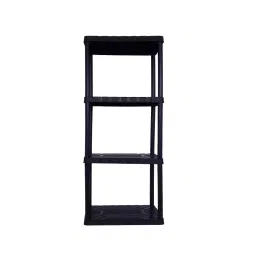 Tactix 4 Shelf 22x14x50 Inch Plastic Storage Rack 320400 Capacity Per Shelf 30Kg Completely Boltless-picture-0