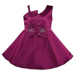 Wish Karo Kids Purple Applique Frock-image-54