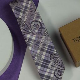 Tossido Men Woven Design Skinny Tie-image-98