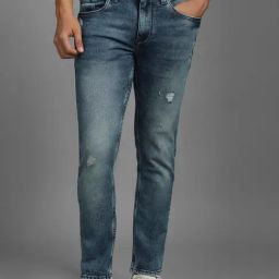 Louis Philippe Blue Regular Fit Solid Jeans-picture-14