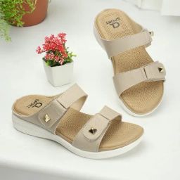 Carlton London Women's Beige Casual Sandals-picture-8