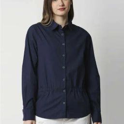 Remanika Navy Pure Cotton Shirt-image-59