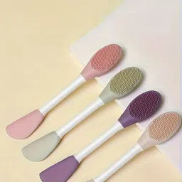 TRENDZIE SKIN CARE Silicone 2 In 1 Face Mask Applicator & Facial Cleansing Massager-36