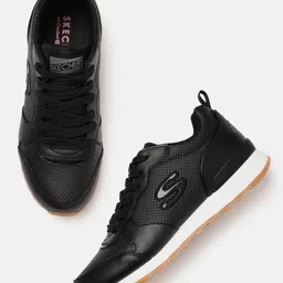 Skechers Women Black OG 85 Leather Sneakers-image-77