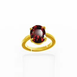 GenZcomplex Red Brass Garnet Finger Ring-image-94