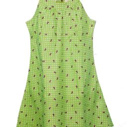 Kiddopanti Kids Green Printed Dress-image-45