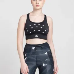 adidas Black Printed Training Sports Bra-image-46