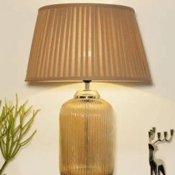 Kapoor Lamp Shades Amber & White Glass Maloto Luster Finish Shade Table Lamp-image-76