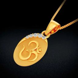Joyalukkas Yuva Collection 22k Gold Om Unisex Pendant-image-39
