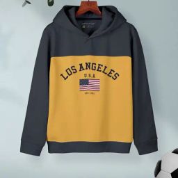 HELLCAT Kids Dark Grey Color Block Full Sleeves T-Shirt-image-80
