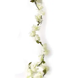 Nutts White 2 Pieces Hanging Hydrangea Artificial Flower-52
