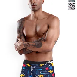 DISPENSER Pack Of 3 Printed Breathability Trunks C1-C13-C14-M-15