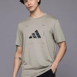ADIDAS Men Brand Logo Printed T-shirt-picture-47