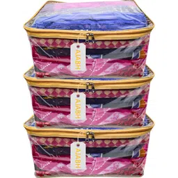 Ajabh Silver-Toned Set of 3 Regular Suit Organiser Organisers-50