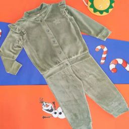Pantaloons Baby Green Cotton Embellished Full Sleeves Sweatshirt Set-image-51