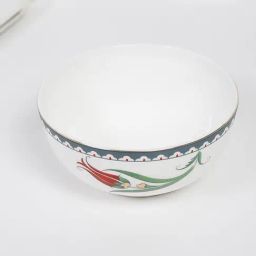 Fabindia Home Avasa Floral White Ceramic Katori (150 ml)-10