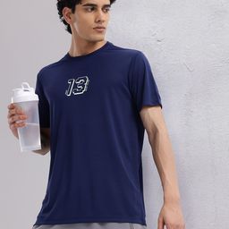 HRX by Hrithik Roshan Rapid-Dry Typography Print Indigo Running T-shirt-image-41