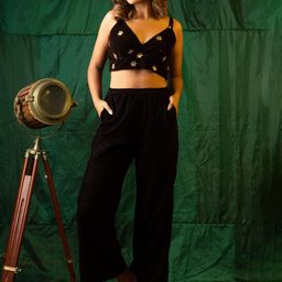 NANGALIA RUCHIRA Embellished Velvet Bralette Top-picture-14