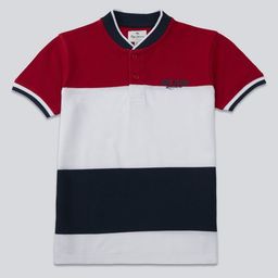 Pepe Jeans Boys Striped Polo Collar Pure Cotton Pockets T-shirt-picture-4