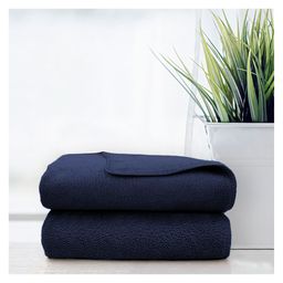 Sassoon Caldezonia Microfiber Hand Towel 450 GSM Set of 2 - Blue-21