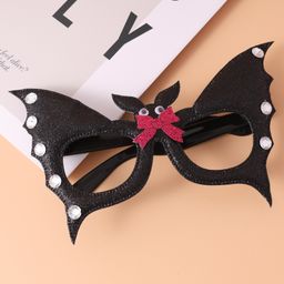 Bat Shaped Halloween Photo Props Sunglasses - Black-19