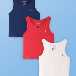 Pine Kids Cotton Lycra Sleeveless Slips Pack of 3 (Colour May Vary)-image-55