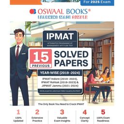 Oswaal IPMAT - 15 Solved Papers Previous Years | Year-wise (2019 -2024) For IIM Indore, Rohtak & Jammu 2025 Exam-22