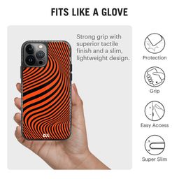 DailyObjects Black & Red Printed  iPhone 13 Pro Max Back Case image 3