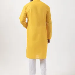 DEVOILER Men Ethnic Motifs Printed Regular Kurta with Pyjamas image 4