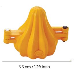 DS Plastic Modak Maker Set of 2 Two Fold Plastic Modak Mould for Ganpati Modak Shaper Sacha Set - Yellow image 3