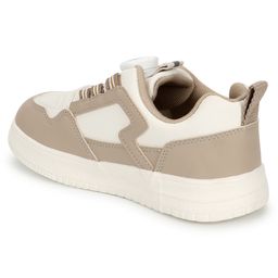 TRUFFLE COLLECTION Colour Blocked With Rotating Button Closure Sneakers - Beige image 4