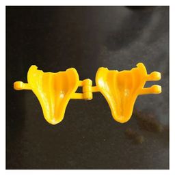 DS Plastic Modak Maker Set of 2 Two Fold Plastic Modak Mould for Ganpati Modak Shaper Sacha Set - Yellow image 5