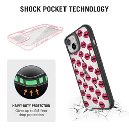 dailyobjects Daily Objects Adults Red & White Printed iPhone 13 Mini Phone Case image 3