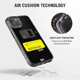 DailyObjects Unisex Black & Yellow Printed Nostalgia BRB Stride 2.0 iPhone X Phone Case image 3