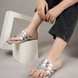 DressBerry Women Party Open Toe Flats-49