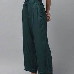 Van Heusen Women Smocked Waistband Functional Pocket Lounge Pants-image-21