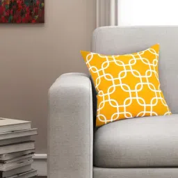 SEJ by Nisha Gupta Yellow Cushion Covers - Set of 1-image-49