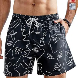 Hotfits Men Pack Of 3 Floral Printed Shorts-picture-35