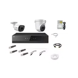 Godrej SeeThru 5MP Full HD White CCTV Camera Kit, Godrej 5 MP 4 CH 1 DOME 1 BULLET-5
