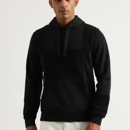 United Colors Of Benetton Black Cotton Regular Fit Printed Hooded Sweatshirt-picture-11