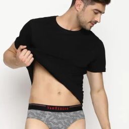 Van Heusen Regular Fit Anti Bacterial Super Soft Printed Briefs - Pack of 3 - CP-27, CP-28, CP-30 image 3