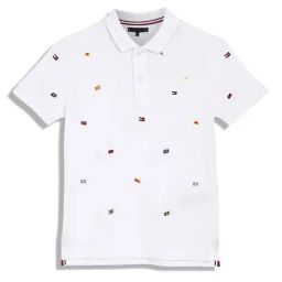 Tommy Hilfiger Kids White Embroidery Regular Fit Polo T-Shirt-image-42