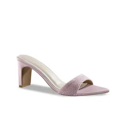 Signature Sole Embellished Party Block Sandals-65