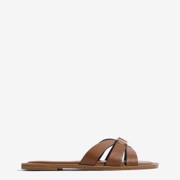 LUNA BLU by Westside Brown Multi-Strap Slides image 2