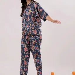 SAY Blue Printed Pyjamas Set image 3