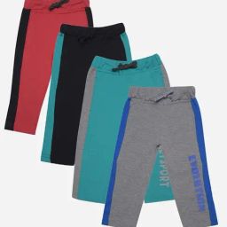 Dollar Boys Assorted Graphic Print Capri (Pack Of 4)-image-69