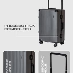 Kenneth Cole 360-Degree Rotation Hard Case Medium Size Trolley Bag image 4