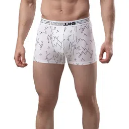 UnderJeans by Spykar White Printed Trunks-picture-7
