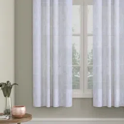 Hosta Homes Checkered Floral 5 ft. Window Curtain 1 pc.-29