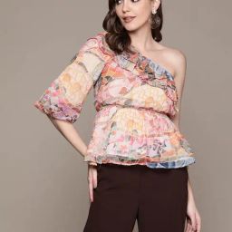 Label Ritu Kumar Multicolor Printed Top-image-94